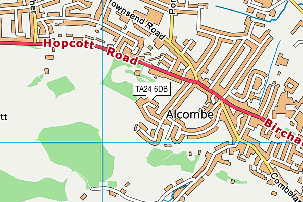 TA24 6DB map - OS VectorMap District (Ordnance Survey)