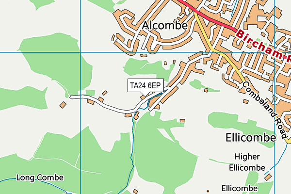 TA24 6EP map - OS VectorMap District (Ordnance Survey)