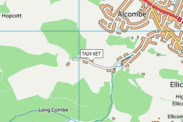 TA24 6ET map - OS VectorMap District (Ordnance Survey)