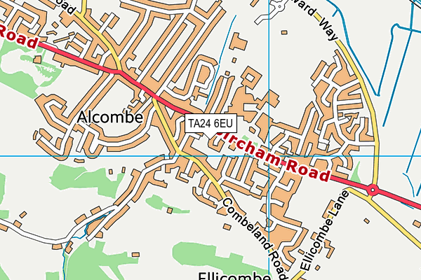 TA24 6EU map - OS VectorMap District (Ordnance Survey)