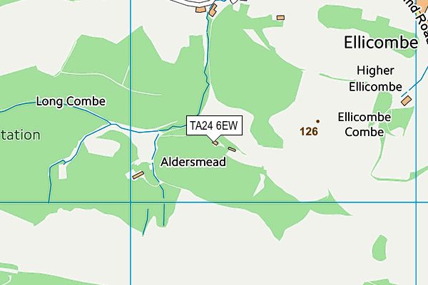 TA24 6EW map - OS VectorMap District (Ordnance Survey)