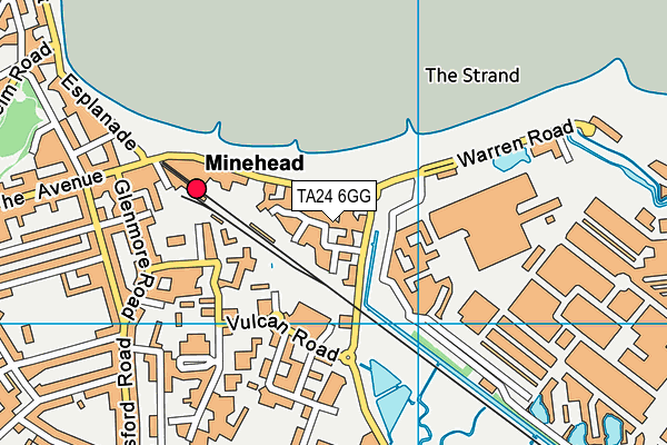 TA24 6GG map - OS VectorMap District (Ordnance Survey)