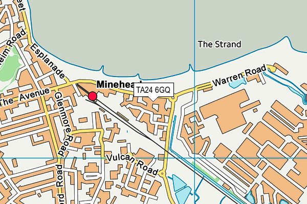 TA24 6GQ map - OS VectorMap District (Ordnance Survey)
