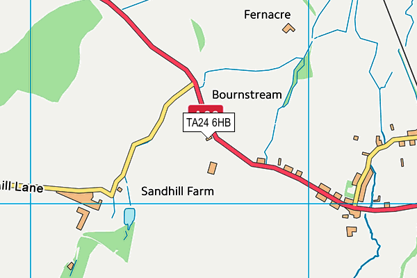 TA24 6HB map - OS VectorMap District (Ordnance Survey)