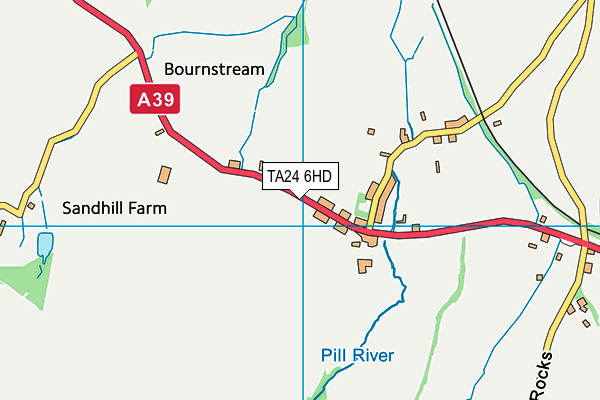 TA24 6HD map - OS VectorMap District (Ordnance Survey)