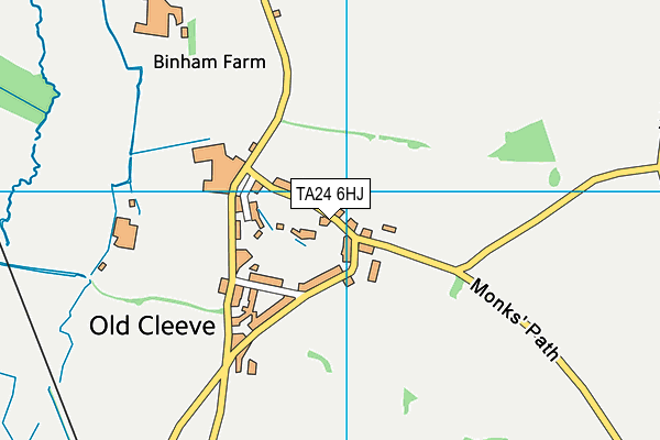 TA24 6HJ map - OS VectorMap District (Ordnance Survey)