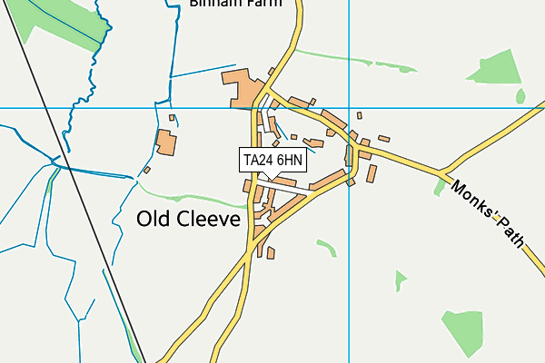 TA24 6HN map - OS VectorMap District (Ordnance Survey)