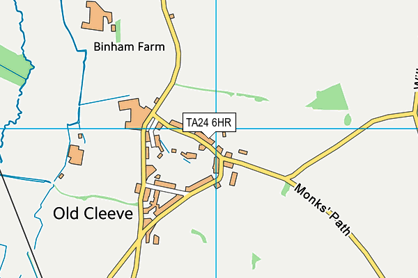 TA24 6HR map - OS VectorMap District (Ordnance Survey)