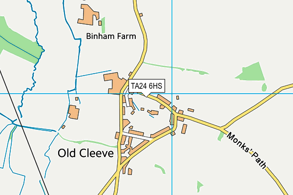 TA24 6HS map - OS VectorMap District (Ordnance Survey)