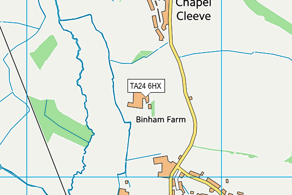 TA24 6HX map - OS VectorMap District (Ordnance Survey)