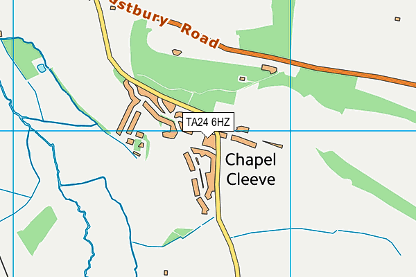 TA24 6HZ map - OS VectorMap District (Ordnance Survey)