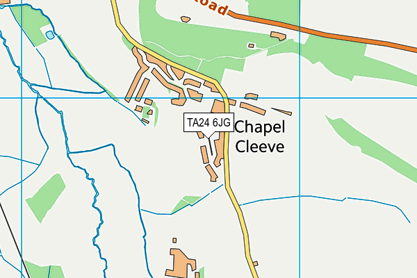 TA24 6JG map - OS VectorMap District (Ordnance Survey)