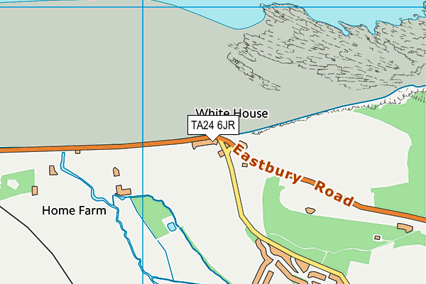 TA24 6JR map - OS VectorMap District (Ordnance Survey)