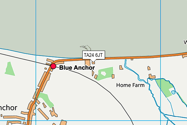 Hoburne Blue Anchor Caravan Park map (TA24 6JT) - OS VectorMap District (Ordnance Survey)