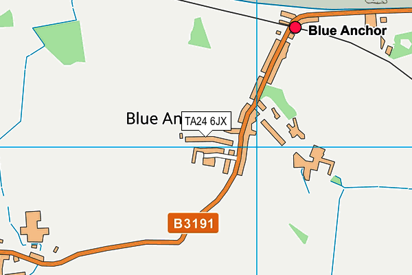 TA24 6JX map - OS VectorMap District (Ordnance Survey)