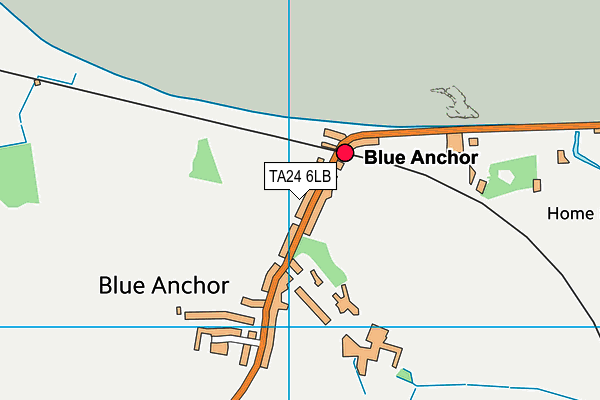 TA24 6LB map - OS VectorMap District (Ordnance Survey)