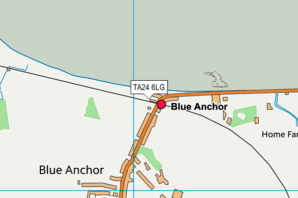 TA24 6LG map - OS VectorMap District (Ordnance Survey)