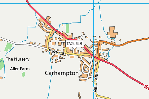 TA24 6LR map - OS VectorMap District (Ordnance Survey)