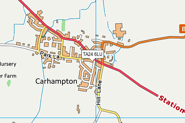 TA24 6LU map - OS VectorMap District (Ordnance Survey)