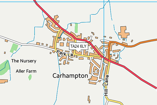 TA24 6LY map - OS VectorMap District (Ordnance Survey)