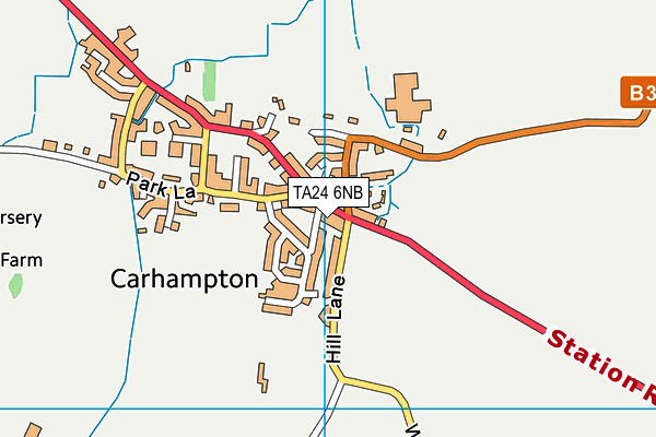 TA24 6NB map - OS VectorMap District (Ordnance Survey)