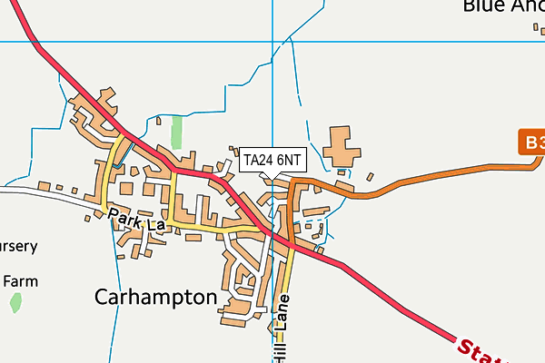 TA24 6NT map - OS VectorMap District (Ordnance Survey)