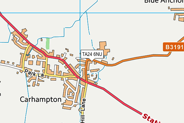 TA24 6NU map - OS VectorMap District (Ordnance Survey)