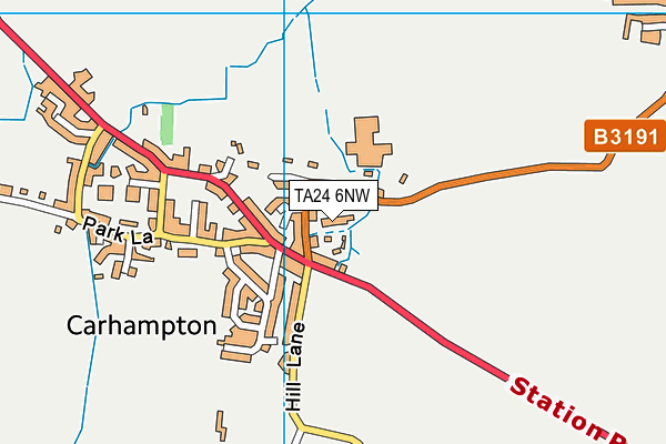TA24 6NW map - OS VectorMap District (Ordnance Survey)
