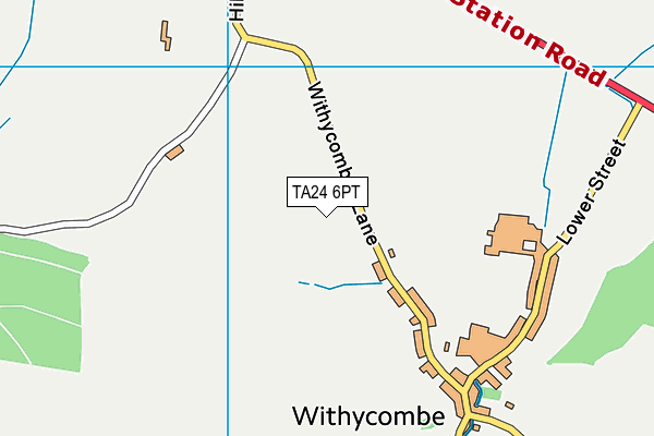 TA24 6PT map - OS VectorMap District (Ordnance Survey)