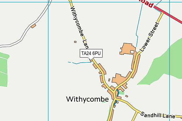 TA24 6PU map - OS VectorMap District (Ordnance Survey)