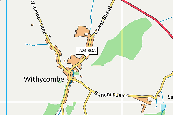 TA24 6QA map - OS VectorMap District (Ordnance Survey)