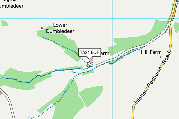 TA24 6QF map - OS VectorMap District (Ordnance Survey)