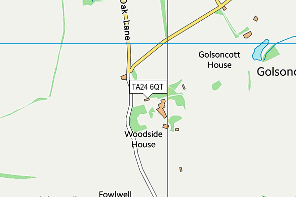 TA24 6QT map - OS VectorMap District (Ordnance Survey)