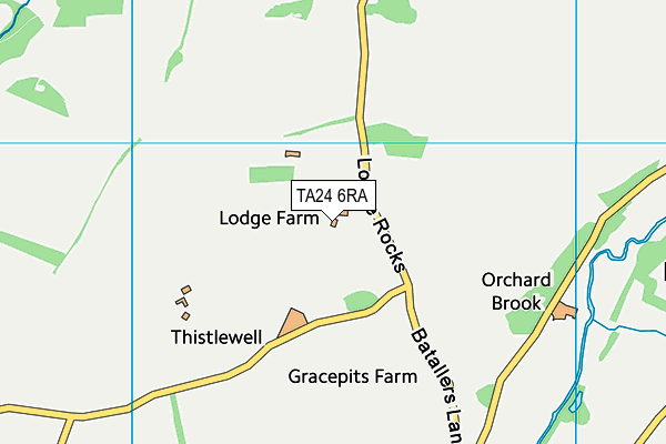 TA24 6RA map - OS VectorMap District (Ordnance Survey)