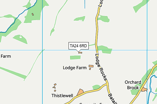 TA24 6RD map - OS VectorMap District (Ordnance Survey)