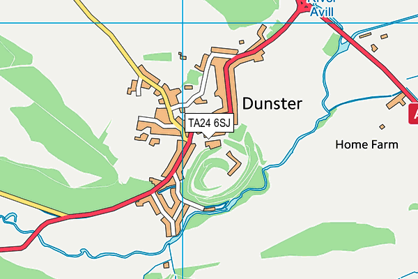 TA24 6SJ map - OS VectorMap District (Ordnance Survey)