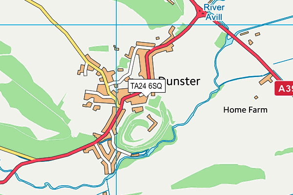 TA24 6SQ map - OS VectorMap District (Ordnance Survey)