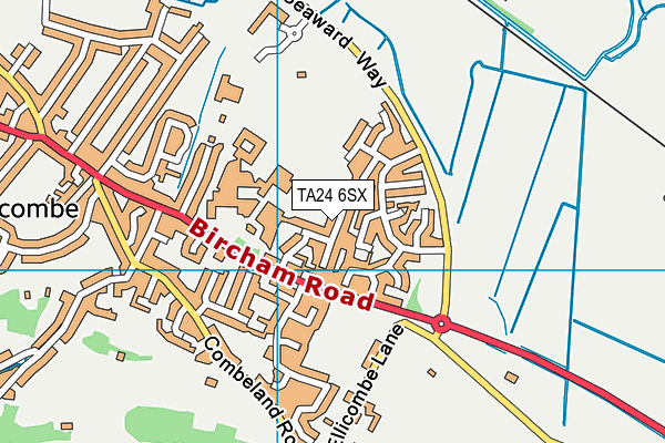 TA24 6SX map - OS VectorMap District (Ordnance Survey)