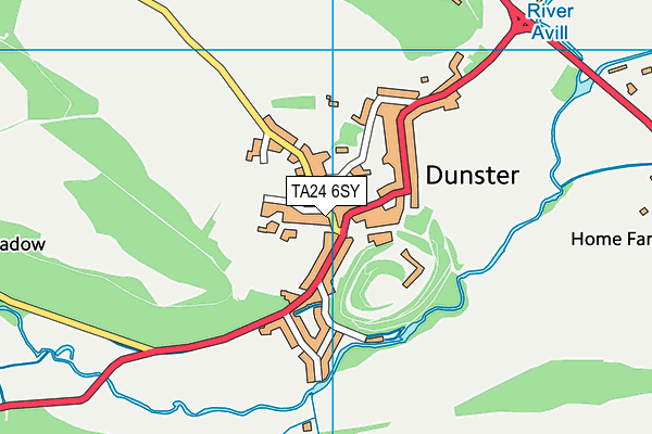 TA24 6SY map - OS VectorMap District (Ordnance Survey)