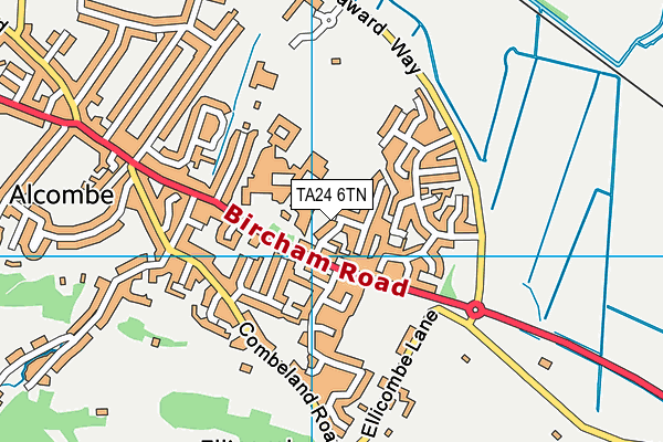 TA24 6TN map - OS VectorMap District (Ordnance Survey)