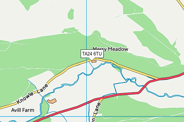 TA24 6TU map - OS VectorMap District (Ordnance Survey)