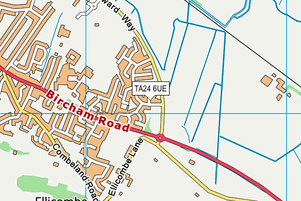 TA24 6UE map - OS VectorMap District (Ordnance Survey)