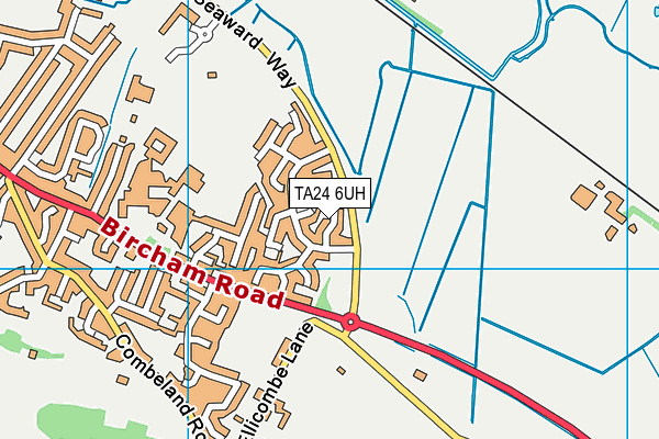 TA24 6UH map - OS VectorMap District (Ordnance Survey)