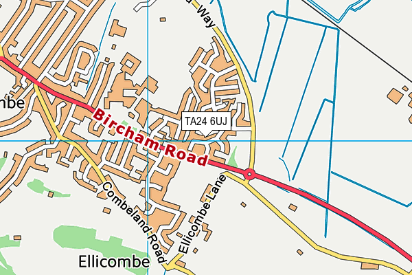 TA24 6UJ map - OS VectorMap District (Ordnance Survey)