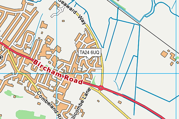 TA24 6UQ map - OS VectorMap District (Ordnance Survey)