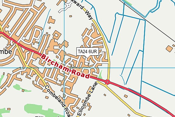 TA24 6UR map - OS VectorMap District (Ordnance Survey)