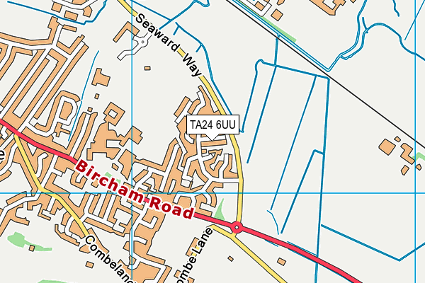 TA24 6UU map - OS VectorMap District (Ordnance Survey)