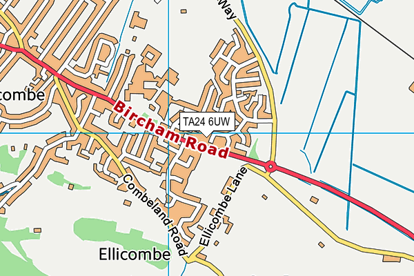 TA24 6UW map - OS VectorMap District (Ordnance Survey)