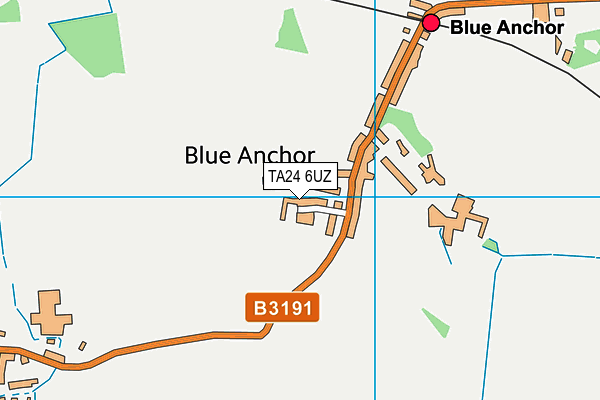 TA24 6UZ map - OS VectorMap District (Ordnance Survey)