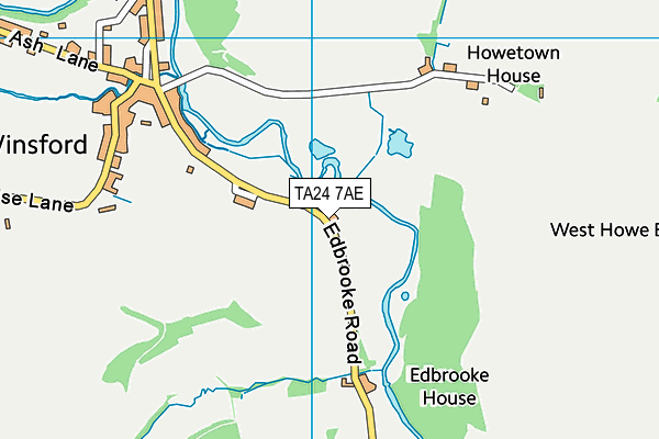 TA24 7AE map - OS VectorMap District (Ordnance Survey)